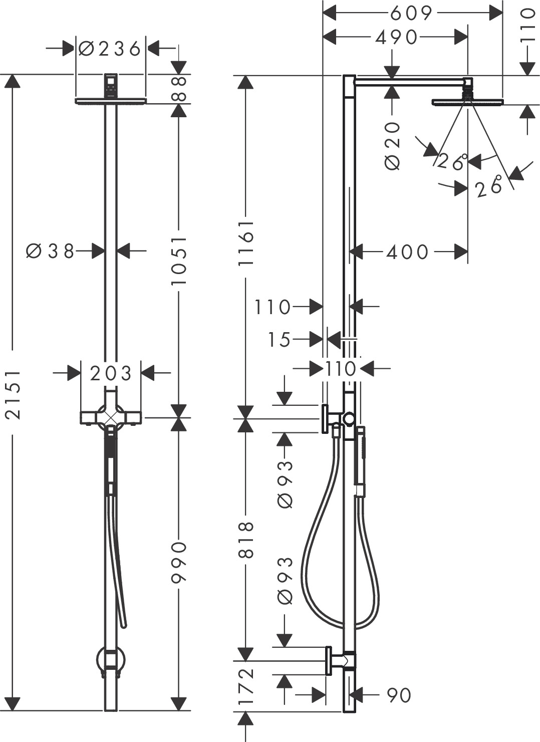 Shower Column